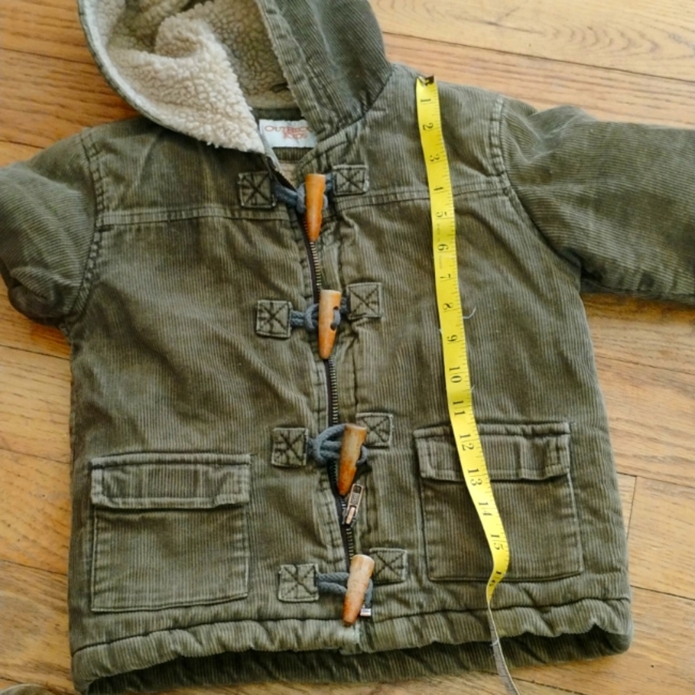 OUTBROOK KIDS CORDUROY 🫒 OLIVE/TAN SHACKET EPLC   SZ 3T